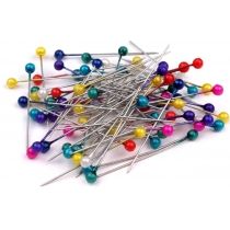 Шпильки канцелярські Economix, кольорові, 33мм, 100 шт/уп (E41104)